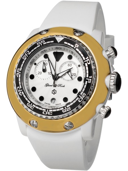 Glam Rock GR20123A Relógio para mulher, pulseira de silicona