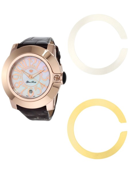 Glam Rock GR32052 Relógio para mulher, pulseira de cuero real