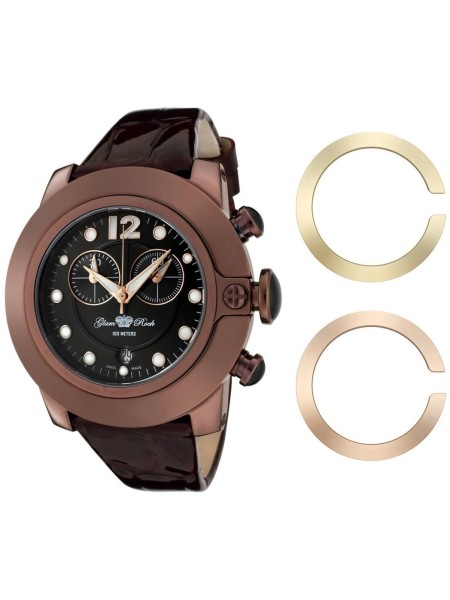 Glam Rock GR32160 Relógio para mulher, pulseira de cuero real