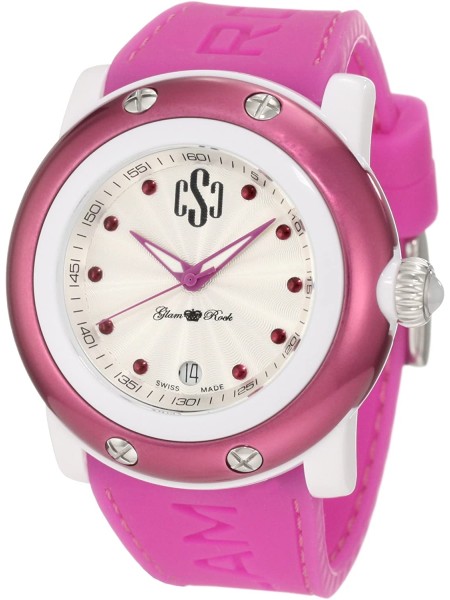 Glam Rock GR62006 γυναικείο ρολόι, με λουράκι silicone