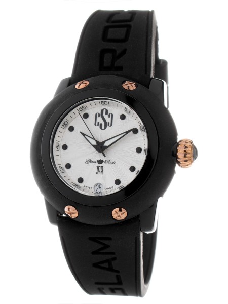 Glam Rock GR64004PN Relógio para mulher, pulseira de silicona