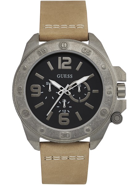 Guess W0659G4 men's watch, synthetic leather strap