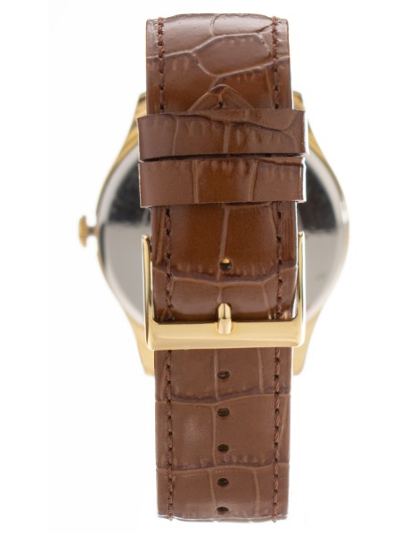 Guess W1041G2 men's watch, real leather strap