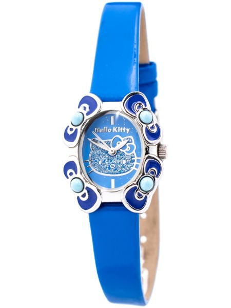 Hello Kitty HK7129L-03 Reloj para mujer, correa de cuero real