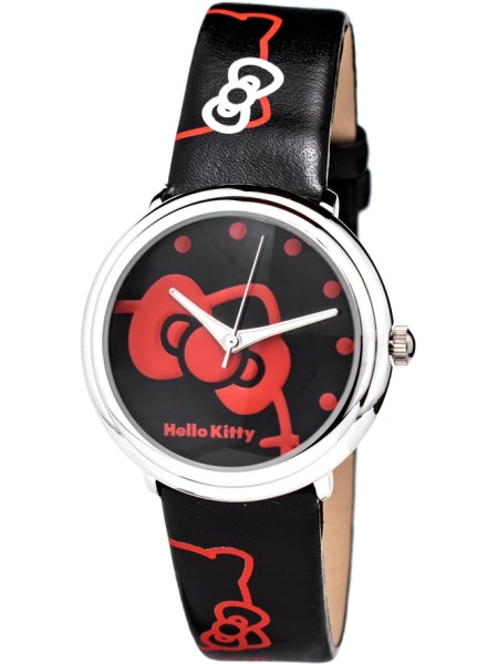 Hello Kitty HK7131L-04 Reloj para mujer, correa de cuero real