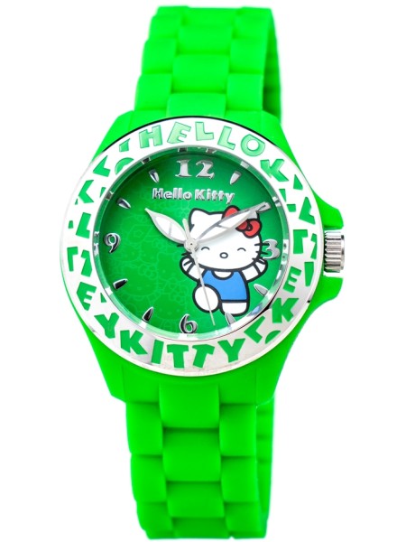 Hello Kitty HK7143L-18 Reloj para mujer, correa de caucho