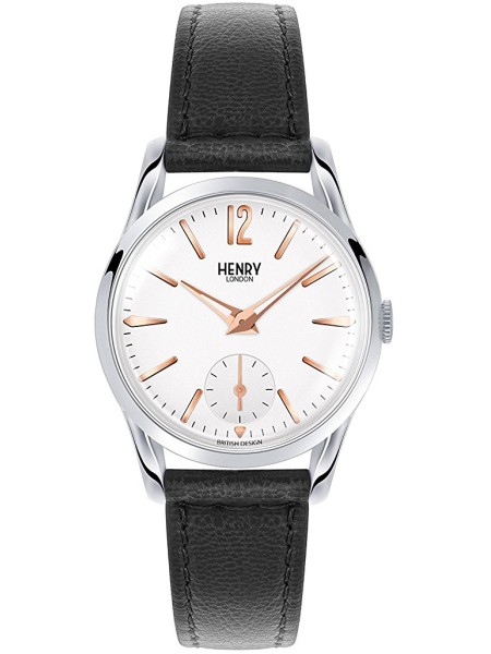 Henry London HL30-US-0001 naisten kello, real leather ranneke