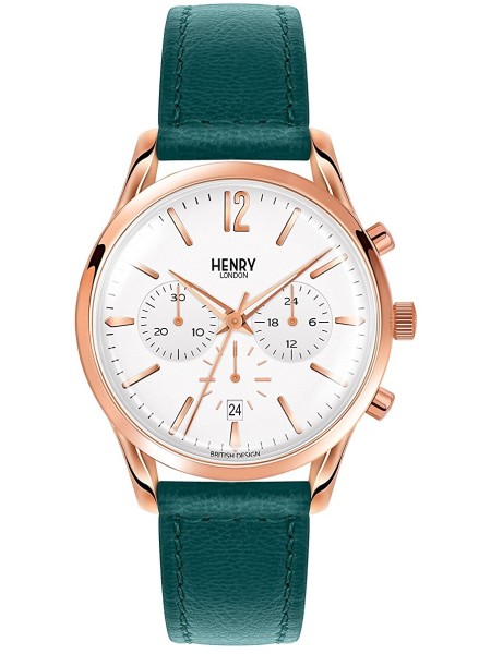 Henry London HL39-CS-0144 ladies' watch, real leather strap