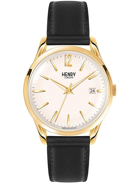 Henry London HL39-S-0010 ladies' watch, real leather strap