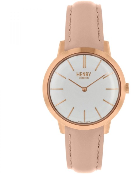 Henry London HL34-S0222 ladies' watch, real leather strap