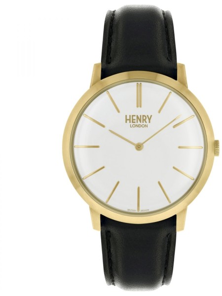 Montre pour dames Henry London HL40-S0238, bracelet cuir véritable