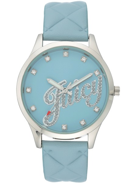 Juicy Couture JC1104LBLB Relógio para mulher, pulseira de cuero sintético