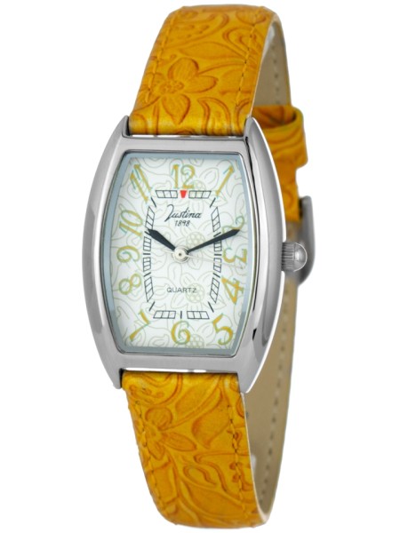 Justina 21741M γυναικείο ρολόι, με λουράκι real leather