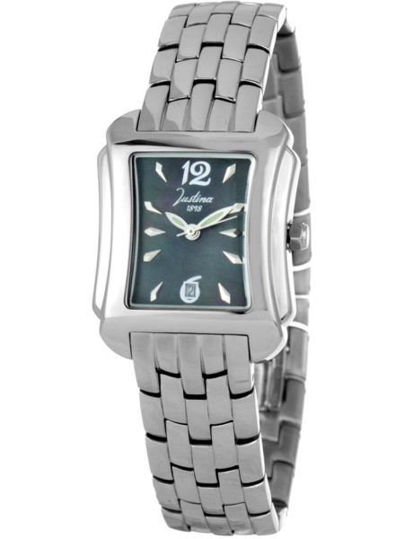 Justina 21743N ladies' watch, stainless steel strap