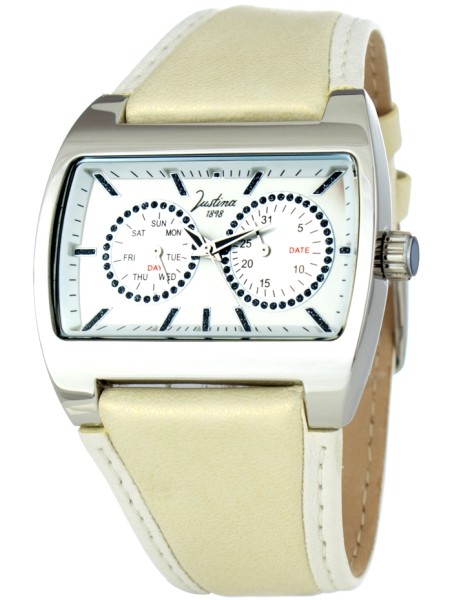 Justina 21780B γυναικείο ρολόι, με λουράκι real leather
