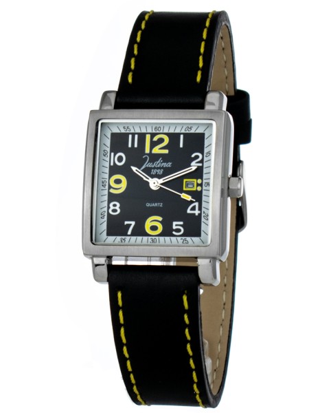 Justina 21970V γυναικείο ρολόι, με λουράκι real leather