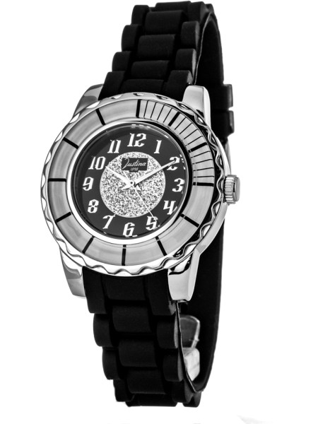 Justina 21976N γυναικείο ρολόι, με λουράκι rubber
