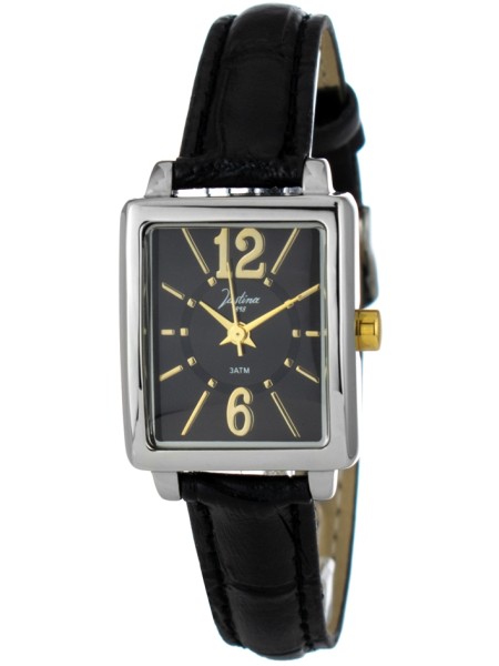 Justina 21992N γυναικείο ρολόι, με λουράκι real leather