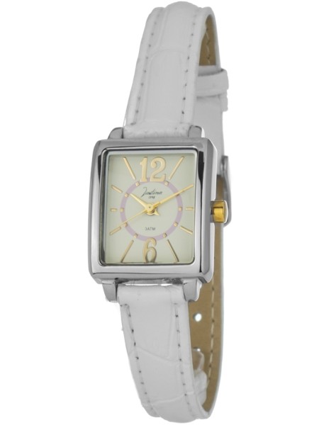 Justina 21992Y ladies' watch, real leather strap