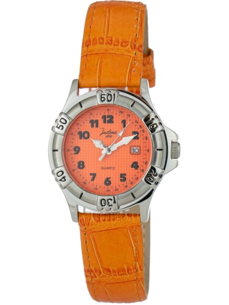 Justina 32551 γυναικείο ρολόι, με λουράκι real leather