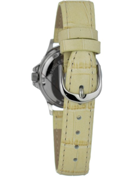 Justina 32552H γυναικείο ρολόι, με λουράκι real leather