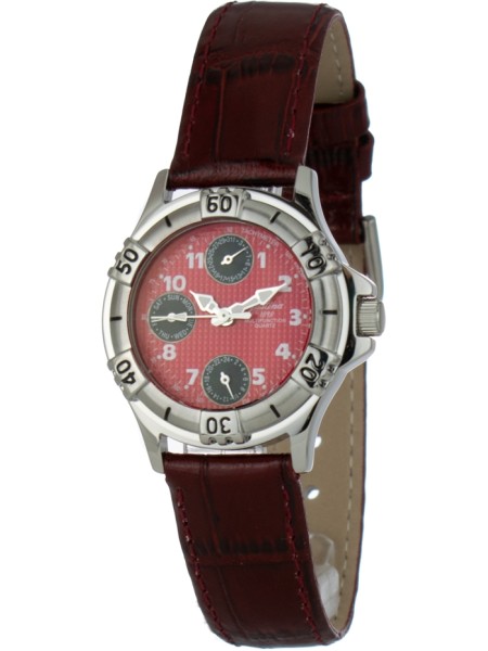 Justina 32552R γυναικείο ρολόι, με λουράκι real leather