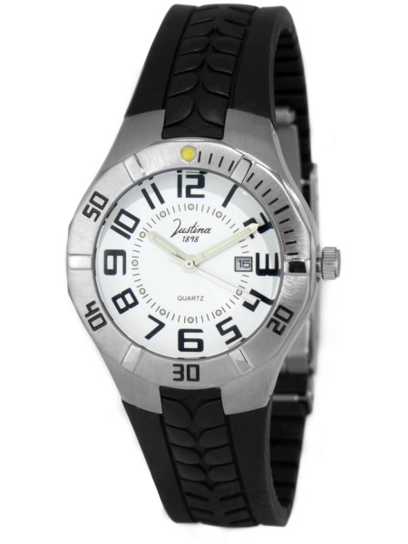 Justina JCN53 γυναικείο ρολόι, με λουράκι rubber