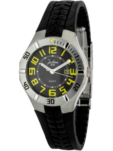 Justina JPC35 γυναικείο ρολόι, με λουράκι rubber