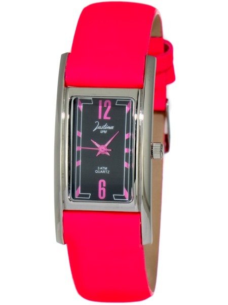 Justina JPR16 γυναικείο ρολόι, με λουράκι real leather