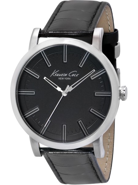 Kenneth Cole IKC1997 men's watch, real leather strap