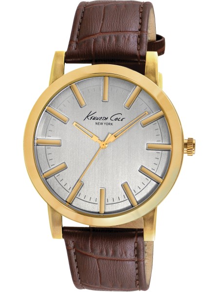 Kenneth Cole IKC8043 men's watch, real leather strap