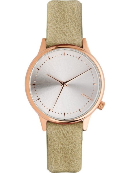Komono KOM-W2460 Relógio para mulher, pulseira de cuero real