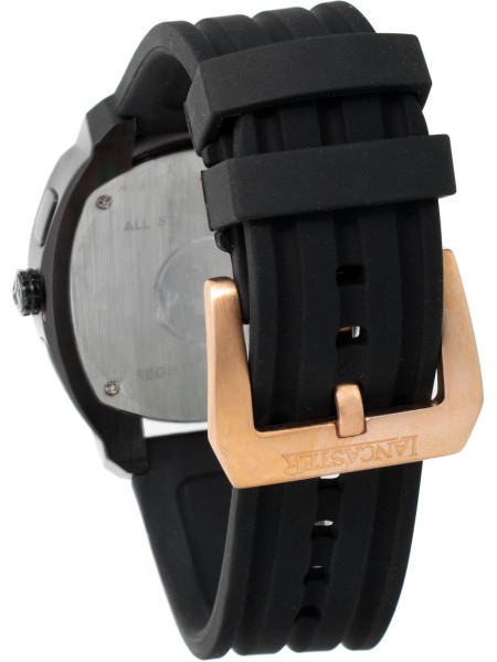 Lancaster OLA0434BKNR men's watch, silicone strap
