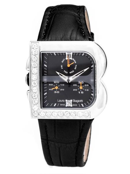 Laura Biagiotti LB0002-CN-2 Relógio para mulher, pulseira de cuero real