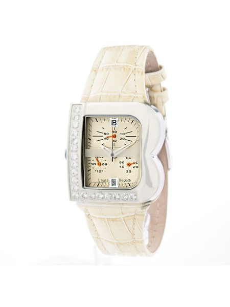 Laura Biagiotti LB0002L-11Z γυναικείο ρολόι, με λουράκι real leather