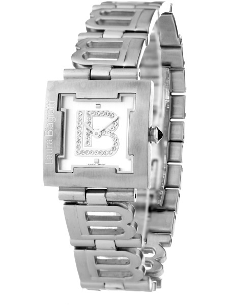 Laura Biagiotti LB0009-PLATA γυναικείο ρολόι, με λουράκι stainless steel