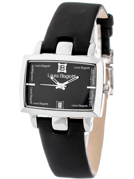 Laura Biagiotti LB0013M-NE Herrenuhr, real leather Armband