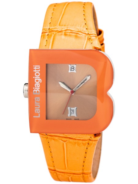 Laura Biagiotti LB0037L-NA Relógio para mulher, pulseira de cuero real