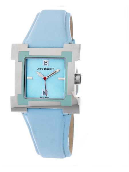 Laura Biagiotti LB0038L-AZ γυναικείο ρολόι, με λουράκι real leather