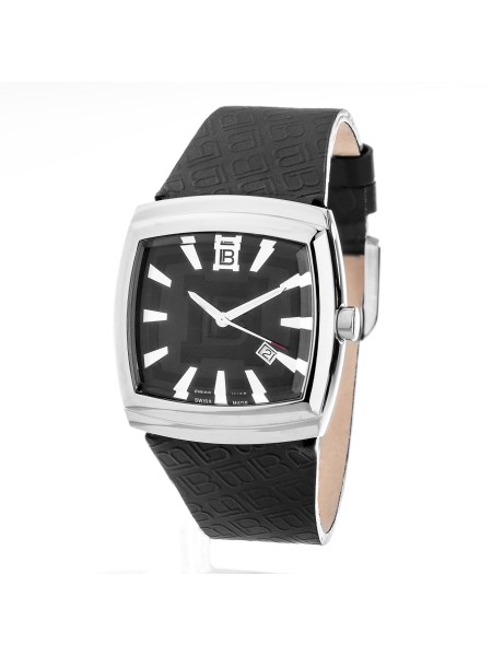 Laura Biagiotti LB0054M-NE men's watch, real leather strap