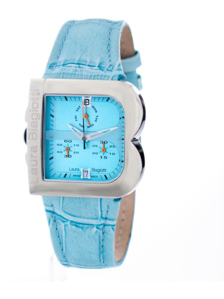 Laura Biagiotti LB0002L-BLU dámske hodinky, remienok real leather