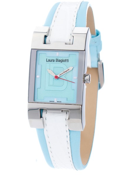 Laura Biagiotti LB0042L-AZUL Relógio para mulher, pulseira de cuero real
