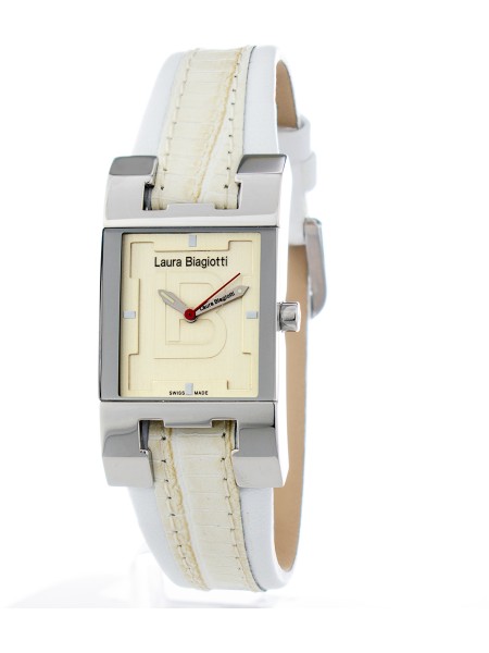Laura Biagiotti LB0042L-BG Relógio para mulher, pulseira de cuero real