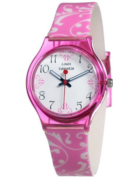 Louis Valentin LV001PW γυναικείο ρολόι, με λουράκι plastic