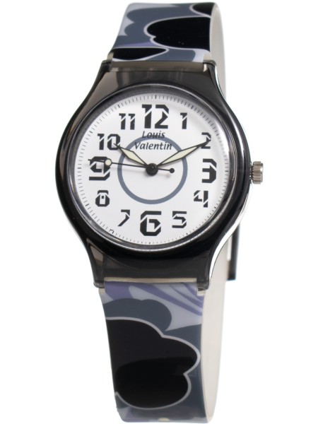 Louis Valentin LV002NW Relógio para mulher, pulseira de el plastico