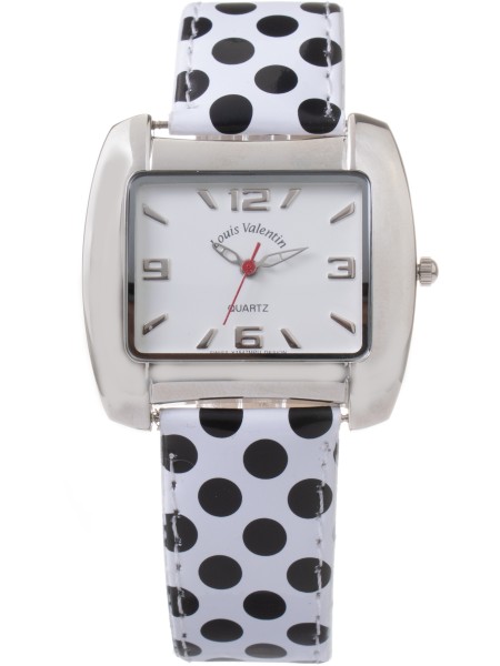 Louis Valentin LV008-BLN Relógio para mulher, pulseira de cuero sintético