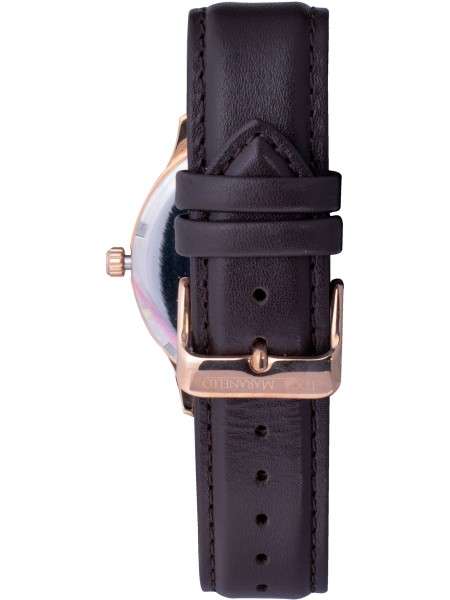 Luca Maranello AY012525-002 herrklocka, äkta läder armband