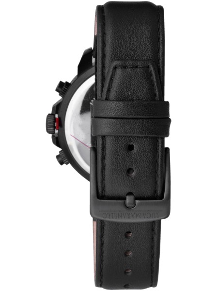 Luca Maranello AY013645-002 herrklocka, äkta läder armband