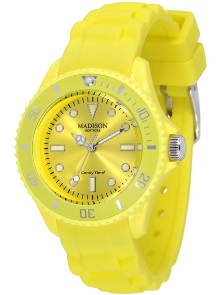 Madison L4167-21 γυναικείο ρολόι, με λουράκι rubber
