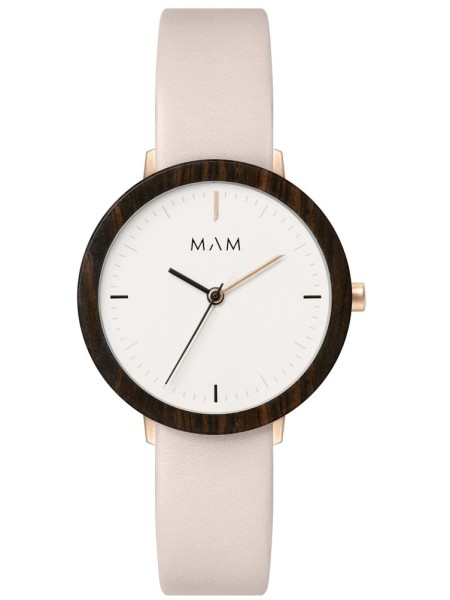 Mam MAM636 Relógio para mulher, pulseira de cuero real